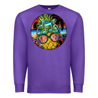 Purple pineapple relaxing Premium Sweatshirt - BarkalooDesign