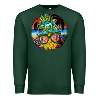 Sports Green pineapple relaxing Premium Sweatshirt - BarkalooDesign