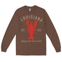 Chestnut Louisiana Crawfish T Laissez le bon temps rouler Long Sleeve Tee - longCreatives