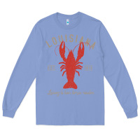 Colony Blue Louisiana Crawfish T Laissez le bon temps rouler Long Sleeve Tee - longCreatives