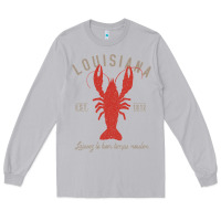 Moon Dust Louisiana Crawfish T Laissez le bon temps rouler Long Sleeve Tee - longCreatives