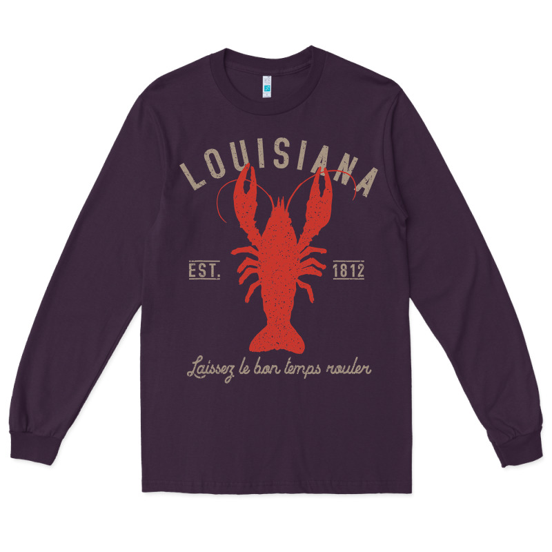 Louisiana Crawfish T Laissez Le Bon Temps Rouler Long Sleeve Tee by longCreatives | Teevron