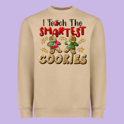 I Teach The Smartest Cookies Heavyweight Sweatshirt Designed By Lillyallendesigns