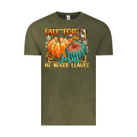 Vintage Olive fall for jesus he never fails Vintage Tee - CowGirlArtShop