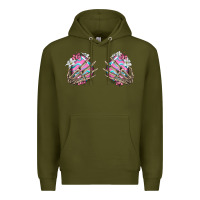 Army Green easter hands skeleton Premium Hoodie - Jasminsmagicworld