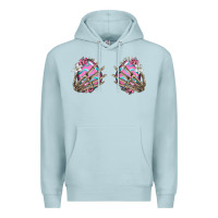 Blue Mist easter hands skeleton Premium Hoodie - Jasminsmagicworld