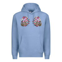 Colony Blue easter hands skeleton Premium Hoodie - Jasminsmagicworld