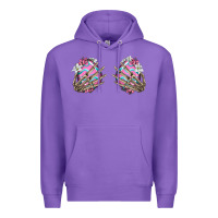 Purple easter hands skeleton Premium Hoodie - Jasminsmagicworld