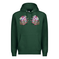 Sports Green easter hands skeleton Premium Hoodie - Jasminsmagicworld