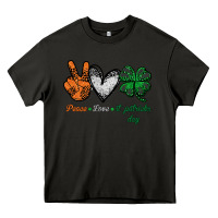 Asphalt peace love st patrick's day Heavy Core Tee - Bettercallsaul