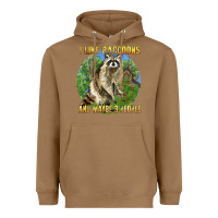 Toasted Coconut i like raccoons and 3 people Heavyweight Hoodie - BarkalooDesign
