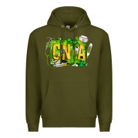 Army Green St. Patricks Day Cna Premium Hoodie - CowhideDigitalArt