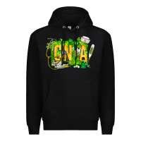 Black St. Patricks Day Cna Premium Hoodie - CowhideDigitalArt