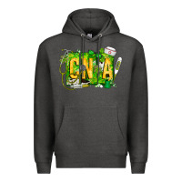 Charcoal Heather St. Patricks Day Cna Premium Hoodie - CowhideDigitalArt