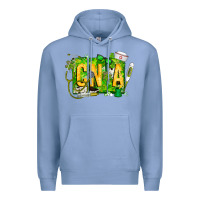 Colony Blue St. Patricks Day Cna Premium Hoodie - CowhideDigitalArt