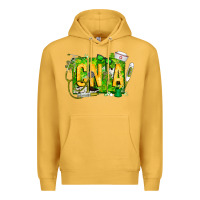 Mustard St. Patricks Day Cna Premium Hoodie - CowhideDigitalArt