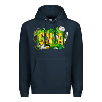 Navy St. Patricks Day Cna Premium Hoodie - CowhideDigitalArt