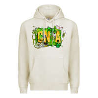 Oatmeal Heather St. Patricks Day Cna Premium Hoodie - CowhideDigitalArt