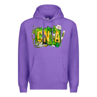 Purple St. Patricks Day Cna Premium Hoodie - CowhideDigitalArt