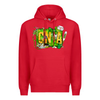 Red St. Patricks Day Cna Premium Hoodie - CowhideDigitalArt