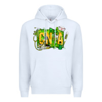White St. Patricks Day Cna Premium Hoodie - CowhideDigitalArt