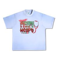 Grape Ice Nursing is a work of heart Urban Heavy Tee - CowGirlArtShop
