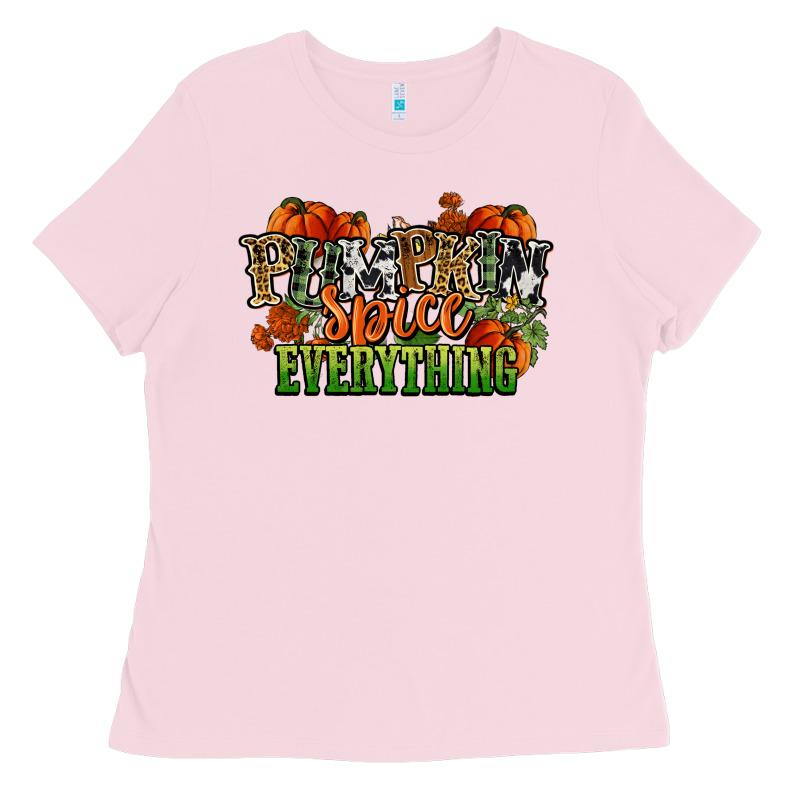 Pumpkin Spice Everything Fall Ladies Tee by NancyCooperArtShop | Teevron