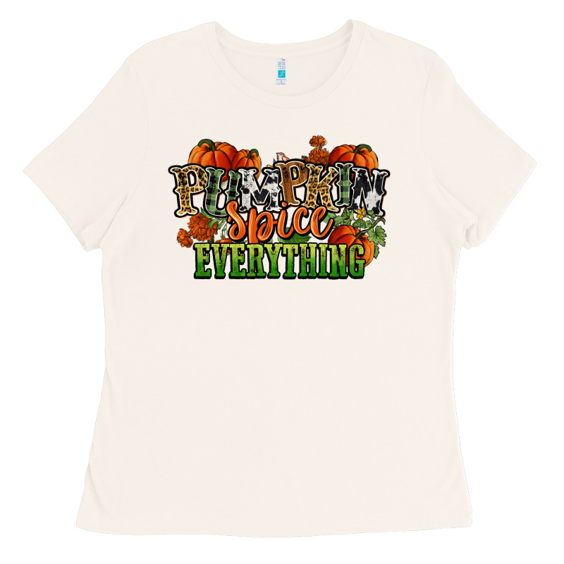 Pumpkin Spice Everything Fall Ladies Tee by NancyCooperArtShop | Teevron