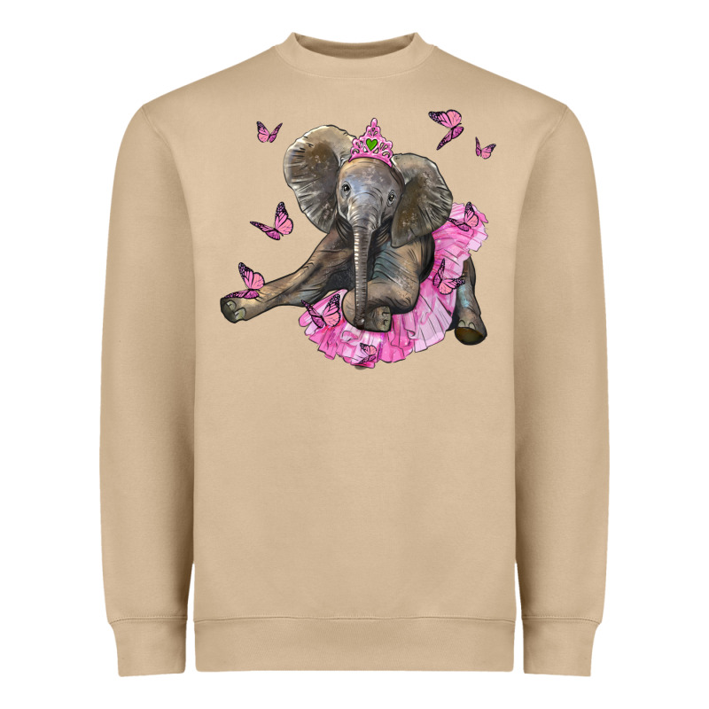 Baby Elephant With Tutu Heavyweight Sweatshirt by LillyAllenDesigns | Teevron