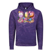 Cloud Purple Easter wine glasses  Easter Day Vintage Hoodie - CowGirlArtShop