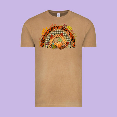 Fall Rainbow Vintage Tee Designed By Cowgirlartshop