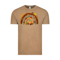 Vintage Coffee fall rainbow Vintage Tee - CowGirlArtShop
