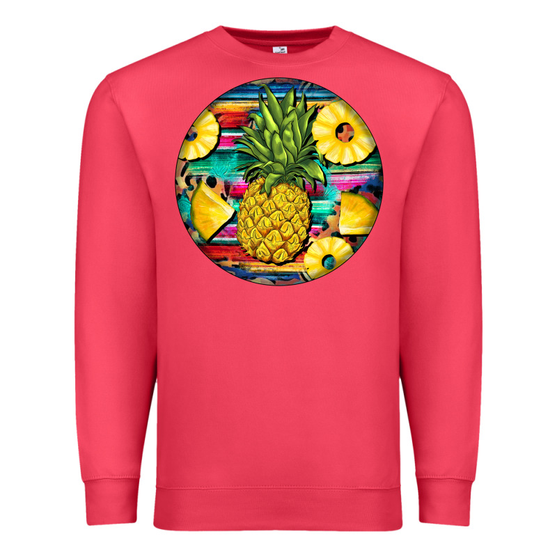 Pineapple Leopard Premium Sweatshirt by BarkalooDesign | Teevron