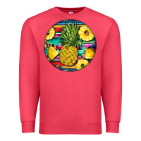Cardinal pineapple leopard Premium Sweatshirt - BarkalooDesign