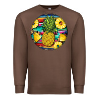 Chestnut pineapple leopard Premium Sweatshirt - BarkalooDesign