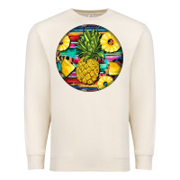 Sandshell pineapple leopard Premium Sweatshirt - BarkalooDesign