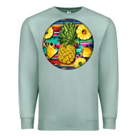 Seafoam pineapple leopard Premium Sweatshirt - BarkalooDesign