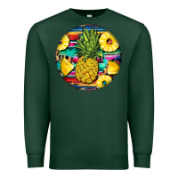 Sports Green pineapple leopard Premium Sweatshirt - BarkalooDesign