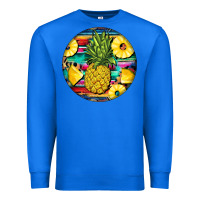 True Royal pineapple leopard Premium Sweatshirt - BarkalooDesign