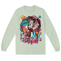 Matcha cosmic cowgirl Long Sleeve Tee - OliviaCreatesArt