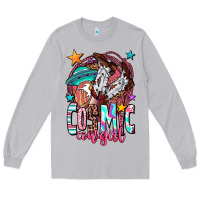 Moon Dust cosmic cowgirl Long Sleeve Tee - OliviaCreatesArt