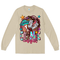 Mushroom cosmic cowgirl Long Sleeve Tee - OliviaCreatesArt