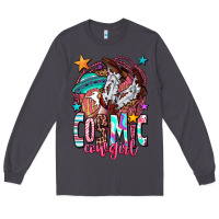 Smoke cosmic cowgirl Long Sleeve Tee - OliviaCreatesArt