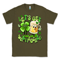 Army Green let's get shamrocked Classic Tee - Artiststas