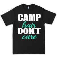 Black Camp Hair Don't Care Black Premium Tee - Bettercallsaul