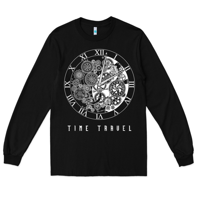 Time Travel Traveler Watch Vintage Clock Steampunk Gift Long Sleeve Tee by longCreatives | Teevron