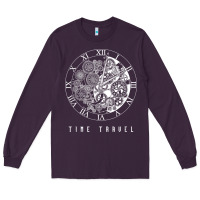 Plum Time Travel Traveler Watch Vintage Clock Steampunk Gift Long Sleeve Tee - longCreatives