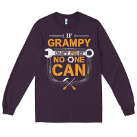 Plum Mens Grampy Funny Handyman Fix It Fathers Day Gift Long Sleeve Tee - longCreatives