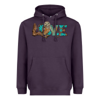 Plum owl love Heavyweight Hoodie - BarkalooDesign