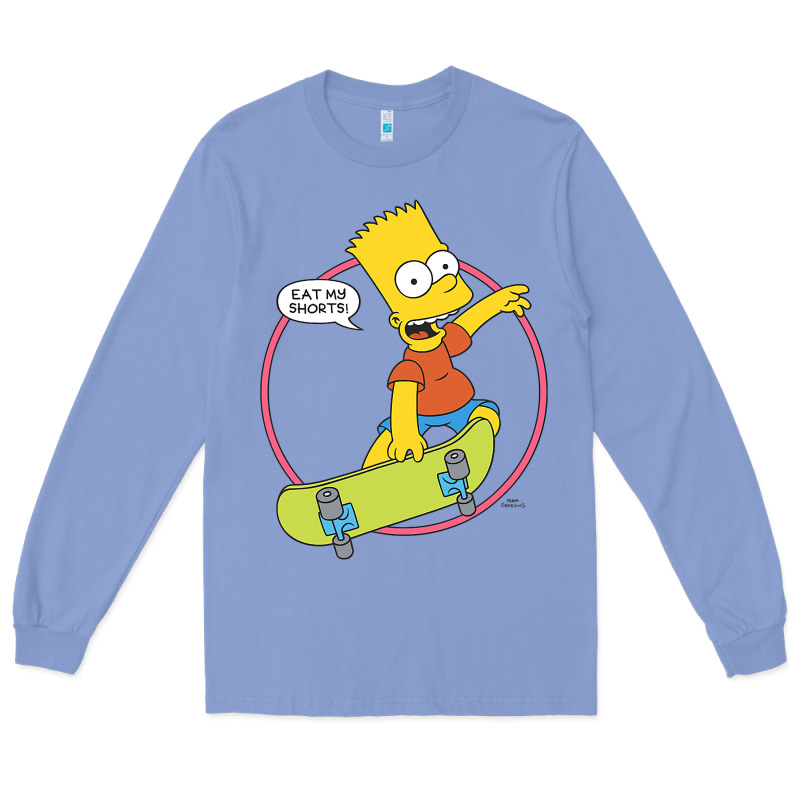 The Simpsons Bart Simpson Eat My Shorts Long Sleeve Tee by longCreatives | Teevron